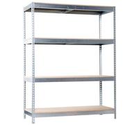 Simonrack Simonforte 2406-4 Plywood Kit d'Etagère Galva/Bois