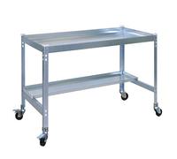 SimonRack Simongarden Desk Mob. 900 x 600 Galva Table de Jardinage, avec roulettes, métal, galvanisé, 915 x 900 x 600 cm