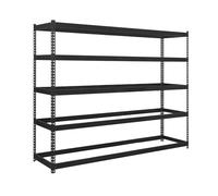 SimonRack SimonTaller Étagère métallique 400 kg à point flexible, 2 000 x 1200 x 750 mm, 5 étagères, étagère de rangement, étagère industrielle, anthracite/anthracite