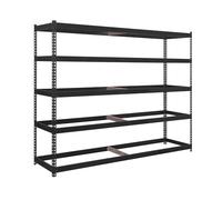 SimonRack SimonTaller Étagère métallique 400 kg à point flexible, 2 000 x 1800 x 600 mm, 5 étagères, étagère de rangement, étagère industrielle, anthracite/anthracite