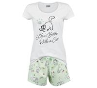 Simon's Cat Life is Better with A Cat. Femme Pyjama Multicolore M 100% Coton