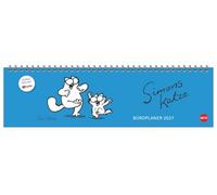 Simons Katze Büroplaner 2027: Kultiger Tischkalender für den Arbeitsplatz. Lustiger Spiral-Kalender für Simon's Cat-Fans. Wochenplaner 2027 quer.
