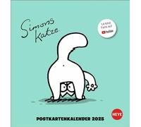 Simons Katze Postkartenkalender 2025 : Der Katzen-Kalender für aux Fans von Simon's Cat. Ein Kalender mit Postkarten zum Sammeln und Verschicken mit Sprüchen zu der frechen Samtpfote