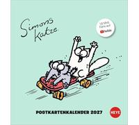 Simons Katze Postkartenkalender 2027: Der Katzen-Kalender für alle Fans von Simon's Cat. Ein Kalender mit Postkarten zum Sammeln und Verschicken mit Sprüchen zu der frechen Samtpfote