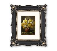 SIMON'S SHOP Cadre photo 20,3 x 25,4 cm avec passe-partout pour photo 12,7 x 17,8 cm, cadre vintage pour œuvre d'art et point de croix