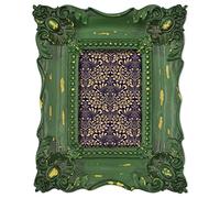 SIMON'S SHOP Cadre photo de style baroque, shabby chic, 10 x 15 cm, vert mousse