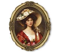 Simon's Shop Cadre photo ovale 27,9 x 35,6 cm, couleur or antique, décoration murale