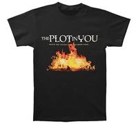 SIMOROL Men's Plot in You Men's Album T-Shirt T-Shirt Black XL