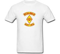 SIMOROL The Fat Mexican Support World Cartoon Men's T-Shirt Cool Style White XL