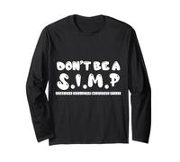 Simp Sarcastic Egamer & Egirl Internet Meme Nation Annonce Manche Longue
