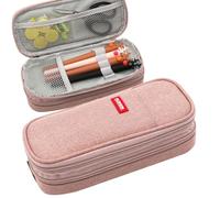 Simpatico astuccio per matite Astuccio di grande acità Resistente e facile da pulire con cancelleria Tasca con cerniera con impugnatura con impugnatura facile da impugnare perfetto per la scuola, la