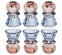 Simpdecor Cône et thé Lampe candélabre Set de 6 Chandelier décoratif thé Lampe candélabre pour la Date de Mariage décoration de la Maison 9 cm