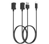 Simpeak 2-Pack Chargeur Compatible pour Samsung Galaxy Fit 3, Remplacement Câble de Charge USB et Type-C 3.3Ft/100cm, Accessoires Adaptateur pour SM - R390, Noir