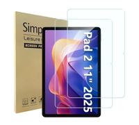 Simpeak 2 Pack Verre Trempé Compatible pour Xiaomi Redmi Pad 2 11" 2025 Protection Ecran 9H Super Dureté/Anti Rayures/Ultra-Clair/Anti Bulle