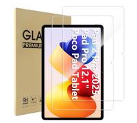 Simpeak 2 Pack Verre Trempé Compatible pour Xiaomi Redmi Pad 2 Pro 2025 /Xiaomi Redmi Pad Pro/Xiaomi Poco Pad 12.1" Protection Ecran 9H Super Dureté/Anti Rayures/Ultra-Clair/Anti Bulle