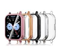 Simpeak 5-Pcs Coque Compatible avec Xiaomi Redmi Watch 5 Lite, Housse de Protection Légère en Silicone Souple Ultra-Mince TPU Case pour Redmi Watch 5 Lite - Transparent/Rose/Argent/Noir/Or Rose