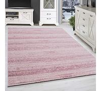 SIMPEX Tapis à Poils Ras, Unicolor - Monochrome, Tapis Rose, 200 x 290 cm, Tapis de Style Moderne, Tapis Salon Moderne