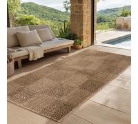 SIMPEX Tapis d’intérieur et d’extérieur - Robuste, résistant aux intempéries et Facile à Entretenir, au Look Naturel en Jute, idéal pour Salon, Cuisine, terrasse, Jardin et Balcon, 80x250 cm