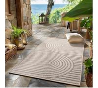 SIMPEX Tapis d'extérieur Beige 80x250 cm, cuisine, modern design bohème