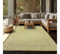 SIMPEX Tapis d'extérieur, Unicolor - Monochrome, Tapis Vert, 280 x 370 cm, Tapis de Style Moderne, Cuisine, Balcon, terrasse, Jardin, Pique-Nique