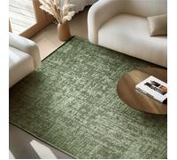 SIMPEX Tapis en Coton Chenille Vert 240x340 cm Lavable, Style Boho, Vintage Kelim, Pour Salon, Chambre, Bureau & Cuisine