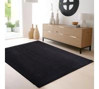 SIMPEX Tapis Lavable à Poils Courts 200x290 cm Noir Moderne