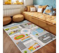 SIMPEX Tapis pour Enfants, Conception de Rue, Gris, 80 x 120 cm, Chambre d'enfant