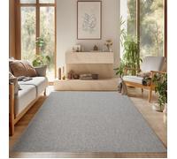 SIMPEX Tapis 200x290 cm Gris Uni Bou oucles Style Scandinave Moderne Doux Résistant Facile à Nettoyer Grand Tapis pour Salon Salle à Manger Chambre
