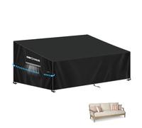 SIMPHAUS Housse de Protection pour Canapé 3 Places Housse Canape de Jardin Exterieur Bâche Étanche pour Canapé Extérieur 420D Tissu Oxford Anti UV Housses Meuble Jardin 185x85x81/61cm