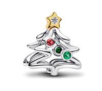 Simphman Charms Argent 925 Sterling Sapin de Noël Pendentifs Perles pour Bracelets Colliers Christmas Day Bijoux Cadeau Pour Femme
