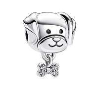 Simphman Charms Argent 925 Sterling Tête de chien Pendentifs Perles pour Bracelets Colliers Christmas Day Bijoux Cadeau Pour Femme