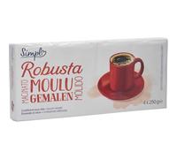 SIMPL - Café Moulu Robusta, Paquets de 250g, Lot de 4 - Lot De 3