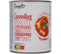 SIMPL - Cannelloni Gourmands en Sauce Tomate Maison, Repas Prêt à Déguster, 800g - Lot de 4