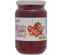 SIMPL - Confiture Gourmande 4 Fruits Rouges, Saveur Intense et Texture Onctueuse, 450g - Lot De 3