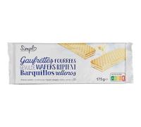 SIMPL - Gaufrettes Croquantes Fourrées à la Vanille, Plaisir Gourmand et Léger (Paquet 175g) - lot de 6 - Vendu par Lot