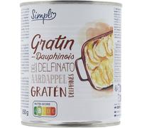 SIMPL - Gratin Dauphinois Crémeux et Fondant, Saveur Authentique Maison (Boîte 850g) - Le Lot De 4