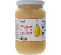 SIMPL Moutarde de Dijon Fine et Forte - Pot en Verre de 370 g - Saveur Authentique et Puissante - Fabriqué en France - Lot de 6
