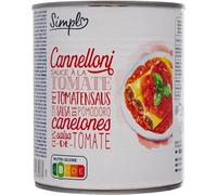 SIMPL - Plat Cuisiné cannelloni sauce tomate - Viande de Bœuf et Porc · Prêt en 4 min au Micro-Ondes ou Four 12 min · Format Familial - la boîte de 800g - Le Lot De 4