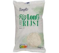 SIMPL - Riz Long Blanc - le sachet d'1kg - Le Lot De 4
