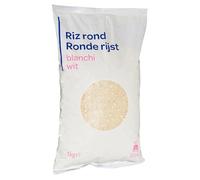 SIMPL - Riz Rond Blanchi - Cuisson Rapide - Grain Blanc et Brillant - le sachet d'1kg - Le Lot De 4