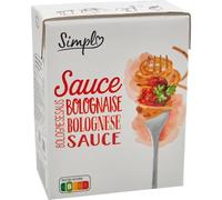 SIMPL - Sauce Bolognaise Gourmande, Saveur Authentique et Texture Onctueuse (Pot 390g) - lot de 6 - Vendu par Lot