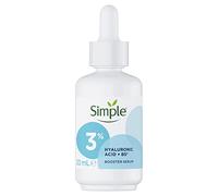 Simple Acide hyaluronique 3% + sérum booster B5* - Sérum visage qui hydrate les peaux sèches et sensibles - Hydratation profonde durable pour les peaux repulpées, rosées et instantanément plus douces
