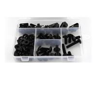 Simple à Installer Kit Complet Vis Et Boulons Carénage pour Suzuki pour Vstorm 650 2012-2016(Noir)