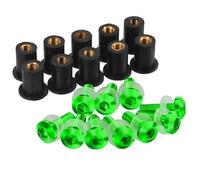 Simple à Installer Kit De Vis De Fixation De Pare-Brise Moto pour Yamaha pour YZF600R pour Thundercat 1995-2008(Green)