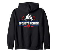 Simple Agent Prévention Pompier [Dos] Sécurité Incendie Sweat à Capuche