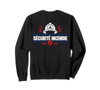Simple Agent Prévention Pompier [Dos] Sécurité Incendie Sweatshirt