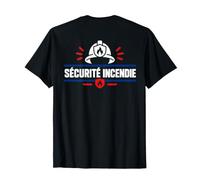 Simple Agent Prévention Pompier [Dos] Sécurité Incendie T-Shirt