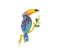 Simple bec géant perroquet oiseau vêtements accessoires poitrine fleur animal broche