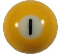 Simple - Boule de billard de remplacement Aramith "Premier" - Numéro 1 en 57,2mm