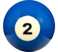 Simple - Boule de billard de remplacement Aramith "Premier" - Numéro 2 en 57,2mm